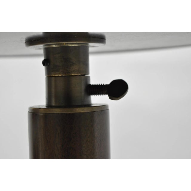 Small Contemporary Industrial Style Round Accent Drinks Candle Stand Side Table For Sale - Image 10 of 15