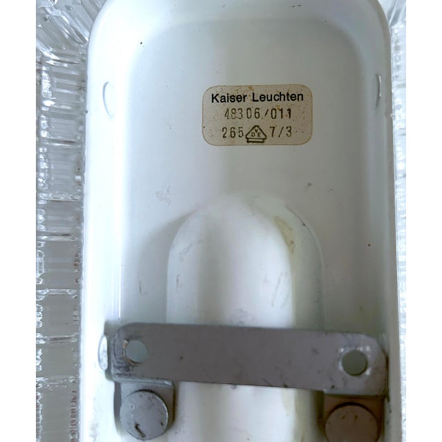 Vintage Space Age Glass Sconces from Kaiser, Set of 2 For Sale - Image 17 of 18