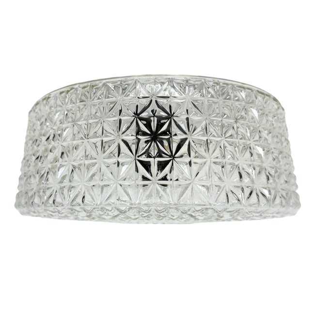 Vintage Industrial wall or ceiling lamp made in former Czechoslovakia during the 1970s. Was used in factory offices and...