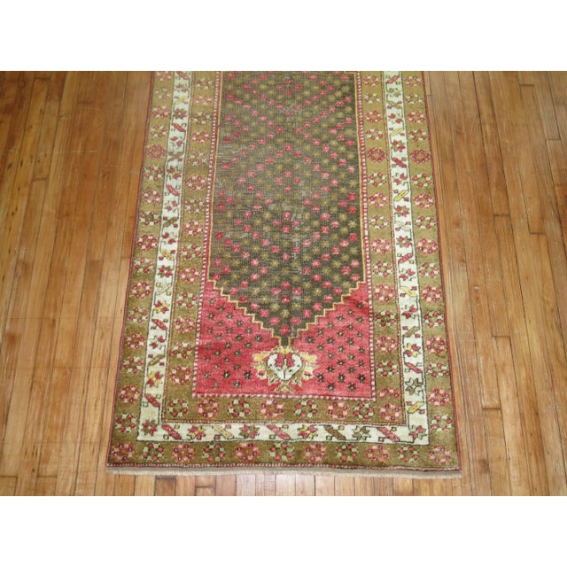 Early 21st Century Tribal Turkish Sivas Runner - 3'5" x 12'5" For Sale - Image 4 of 6