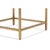 Brass Square Contemporary End Table - Brass Finish For Sale - Image 8 of 11