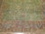 Rustic Antique Zabihi Collection Green Turkish Oushak Rug - 8'9" x 11'3" For Sale - Image 3 of 6