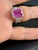 Gia 4.76 Ct Pink Cushion Sapphire & 1.2 Ct Diamond 18 Kt White Gold Ring, Estate For Sale - Image 4 of 8
