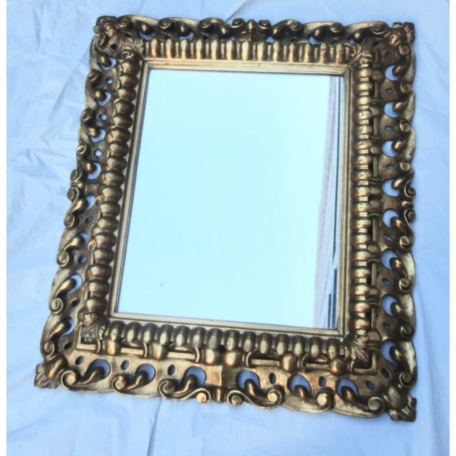 Antique Italian Gilt Wood Mirror For Sale In New York - Image 6 of 10