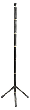 Stitched Leather Floor lamp by Jacques Adnet, 1950s