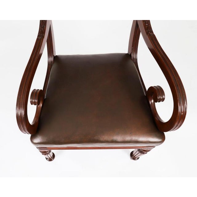 Antique English William IV Bar Back Dining Chairs, 19th Century, Set of 8 For Sale - Image 14 of 18