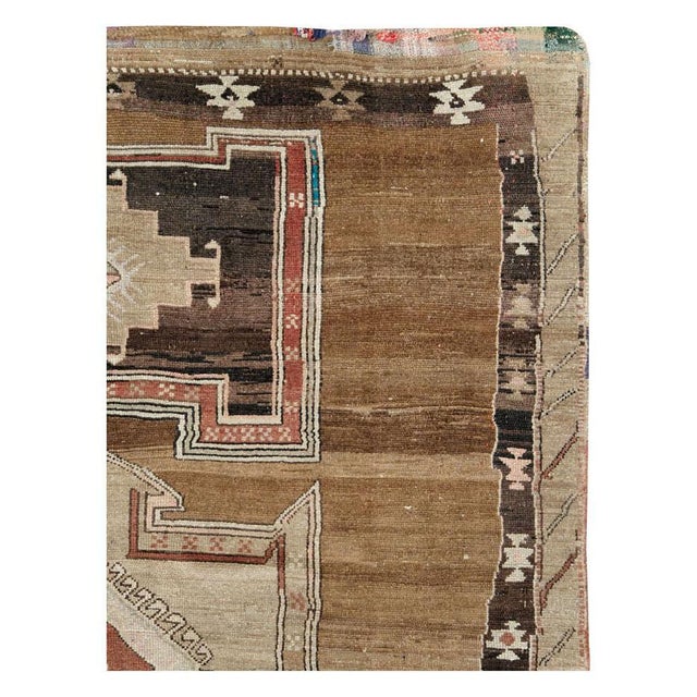 Tribal Galerie Shabab Collection Mid-20th Century Handmade Turkish Tribal Room Size Carpet For Sale - Image 3 of 10