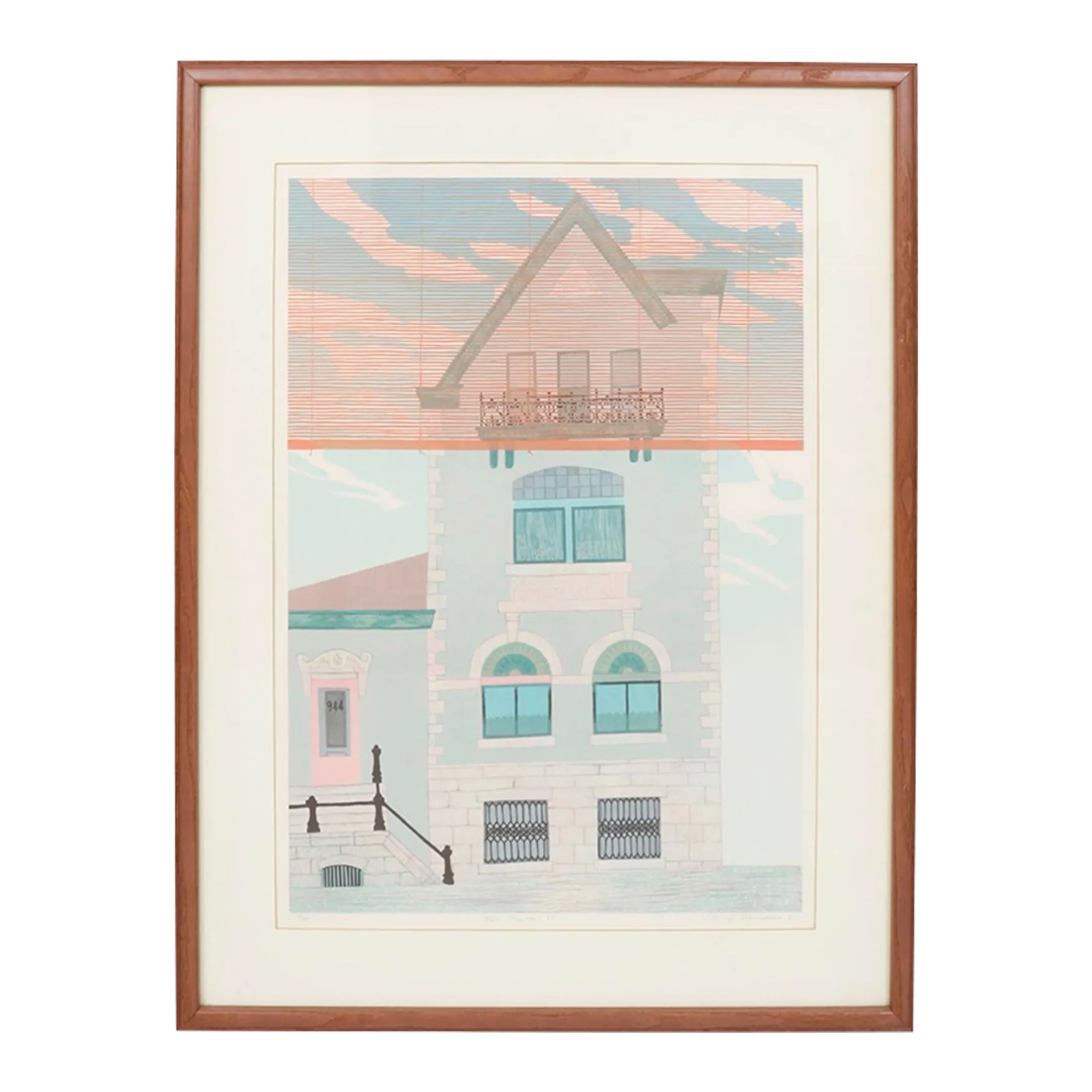 944 President Street' Lithograph by Shunji Sakuyama | Chairish