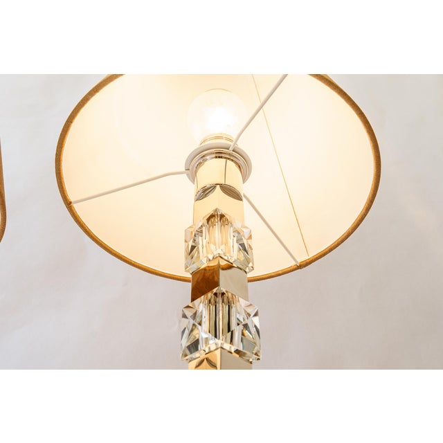 Large Nickel Table Lamps from Bakalowits & Söhne, 1950s, Set of 2 For Sale - Image 12 of 16