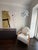 Wood Crate & Barrel Modern Rocker — Sculptural Wood Frame, Textured Upholstery, Contemporary Comfort For Sale - Image 7 of 9