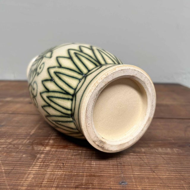 Ceramic Ikebana Flower Vase by Mitsuhiro Yamazaki, 1950s For Sale - Image 13 of 17