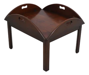 Baker Chippendale Style Mahogany Butler Coffee Table