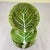 A set of eight cabbage leaf glazed terracotta plates, Fàbrica Soares Belo, Caldas da Rainha, circa 1930-1950. The Fàbrica...