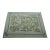 Handmade Woolen Flat Weave Geometric Floral Patterned Mint Green Area Rug - 6.5'x9' For Sale