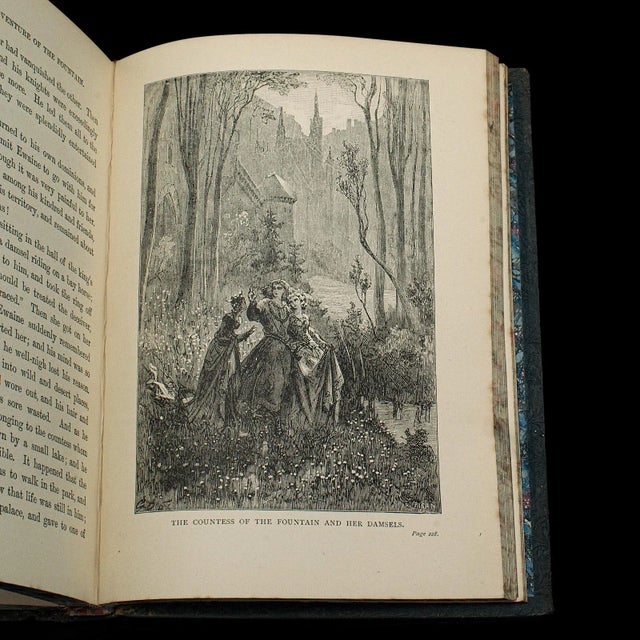 1887's Victorian Antique Book Days of King Arthur For Sale - Image 9 of 10