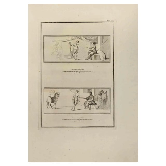 Giuseppe Aloja, The Fury of Achilles, Etching, 18th Century For Sale