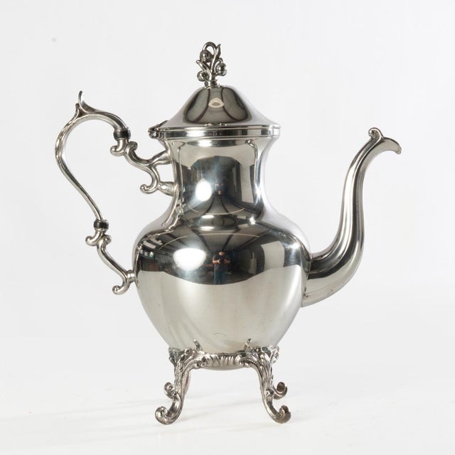 Early 20th Century Silver on Copper Tea Set - Set of 5 For Sale - Image 17 of 18
