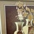 Vintage Letterman Large Framed Flowers and Vases Still Life Canvas Painting For Sale - Image 4 of 11