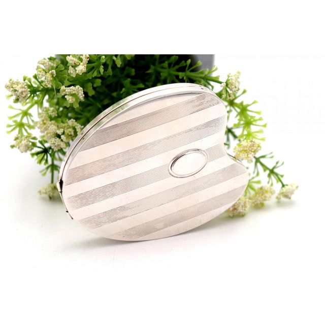 Metal Silver Toiletry Box For Sale - Image 7 of 7
