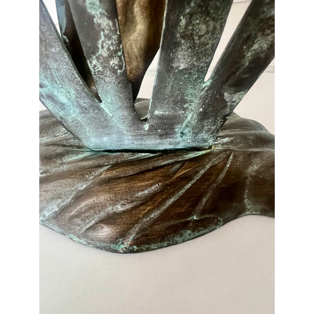 Metal Mid 20th Century Brass and Iron Duck Metal Shelf Sculpture Figurine For Sale - Image 7 of 10