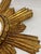 1950s Italian 14.5" Giltwood Sunburst Wall Mirror For Sale - Image 11 of 18