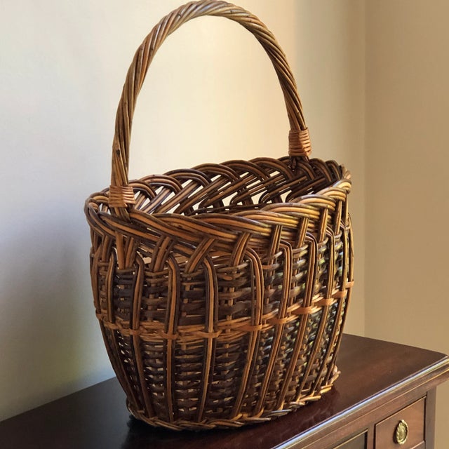 Vintage European-Style Harvest Basket For Sale - Image 12 of 12