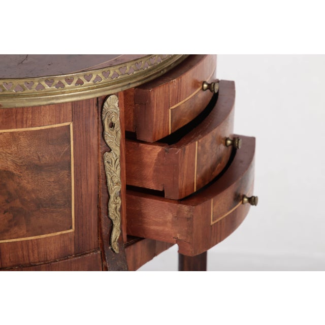 Small Antique Demilune Chest of Drawers, 1900 For Sale - Image 13 of 18