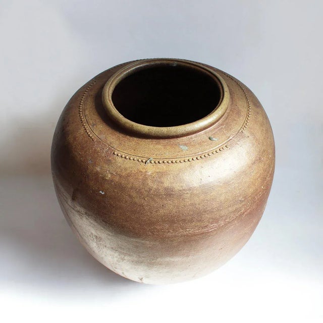 Modern Thai Ceramic Water Vessel For Sale - Image 3 of 3