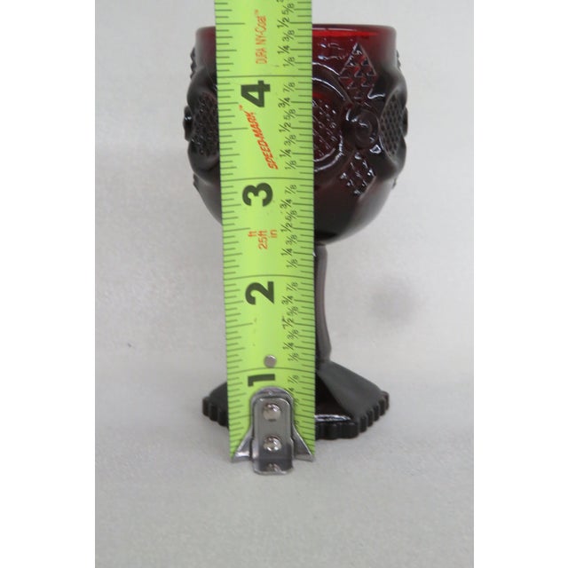 Ruby Red Avon Cape Cod Ruby Red Glass Cordial Glasses Wine Cups Set of Eighteen 4229b For Sale - Image 8 of 12