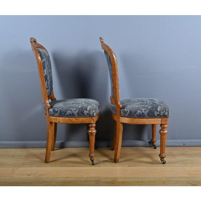 Louis-Philippe Style Oak Chairs, 1950s, Set of 2 For Sale - Image 15 of 18