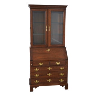 Stickley Cherry 2 Piece Secretary Desk W. Bookcase For Sale