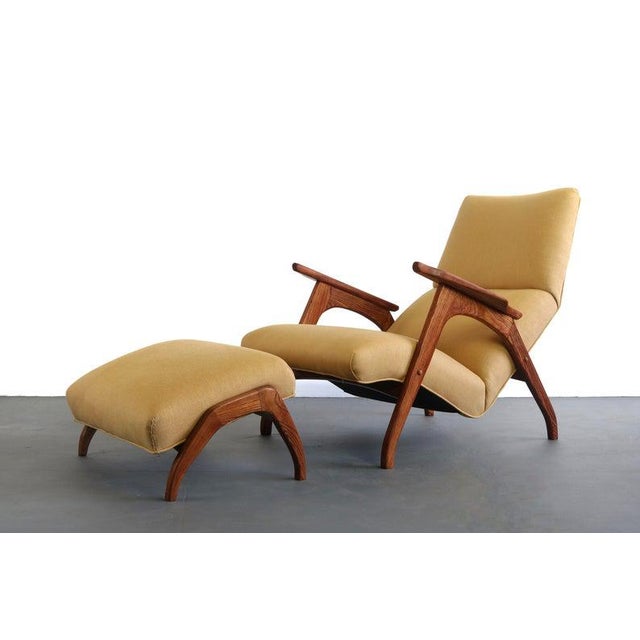 Sculptural Lounge Chair & Ottoman Inspired by Adrian Pearsall - a Pair For Sale In Orlando - Image 6 of 6