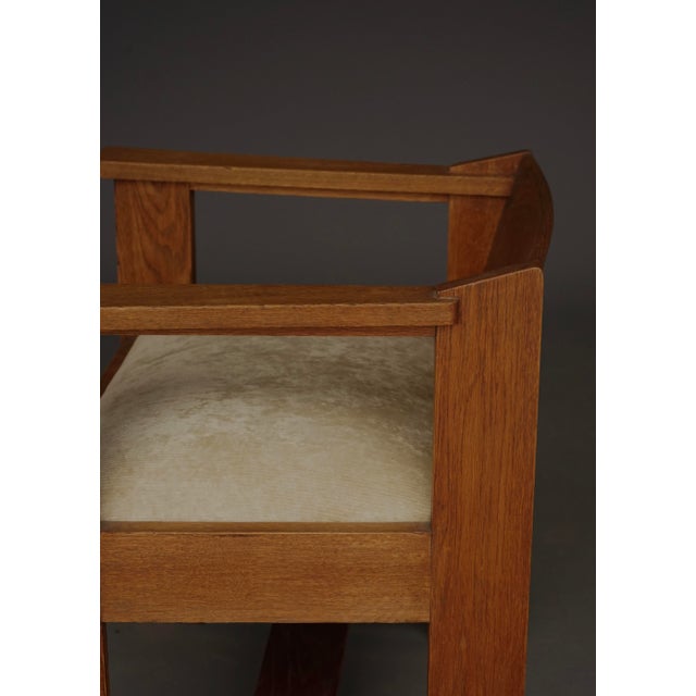 1920s Modernist Hague School Armchair attributed to Frits Spanjaard, 1920s For Sale - Image 5 of 18