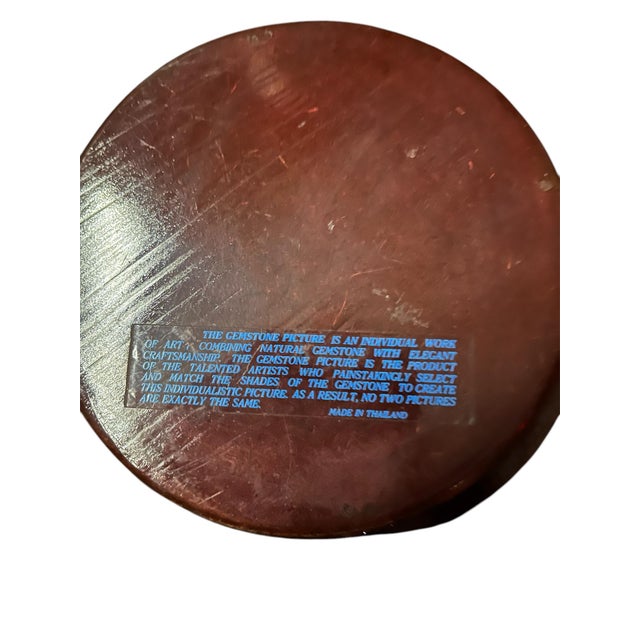 1980s Gemstone Artwork Made in Thailand For Sale - Image 4 of 4