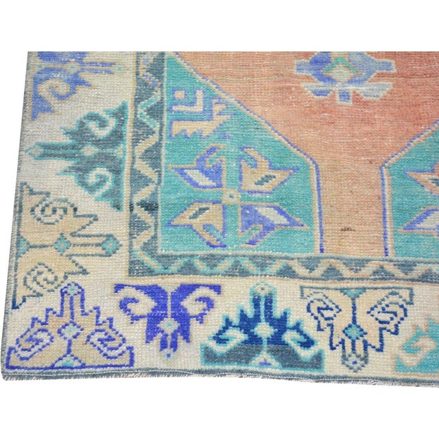 Turkish Vintage Turkish Anatolian Hand Knotted Wool Rug, 2'5''x4'8'' For Sale - Image 3 of 3