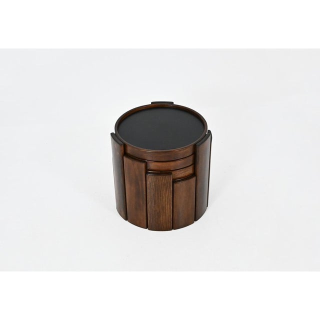 Cassina Model 780 Nesting Tables by Gianfranco Frattini for Cassina, 1960s, Set of 4 For Sale - Image 4 of 11
