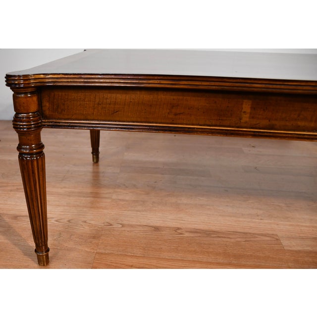 1950s Henredon English Style Walnut Coffee Table For Sale - Image 15 of 18