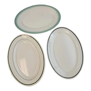 Mid Century Restaurant Ware Platter Trio