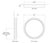 Thomas O'Brien for Visual Comfort Signature Tricia 24" Illuminated Round Mirror in Matte White and Gild For Sale - Image 10 of 12
