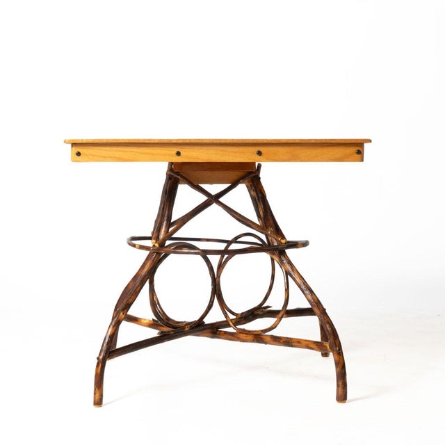 Wood Rustic Twig Table For Sale - Image 7 of 8