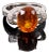 Late 20th Century 4.49ct Gia Vivid Orange Sapphire & 0.51ct Diamond Platinum Ring Size 6.5 8.1gr For Sale