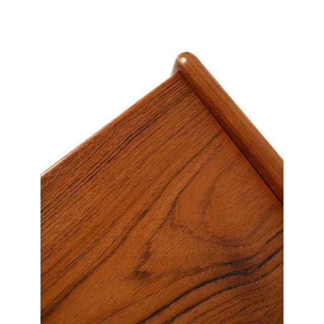 Brown Scandinavian Teak Dressing Table with Chest of Drawers, 1950s-1960s For Sale - Image 8 of 14