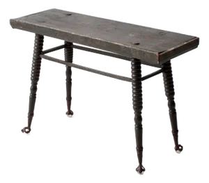 Antique Bobbin Turned Table Bench