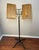 19C Wood & Cast Iron Lectern Music Stand Book Holder. The wood leaves can be opened and closed (10, 11) by pressing the...