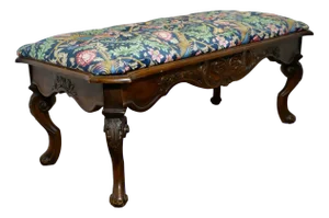 Window Stool in Navy Liberty William Morris Velvet