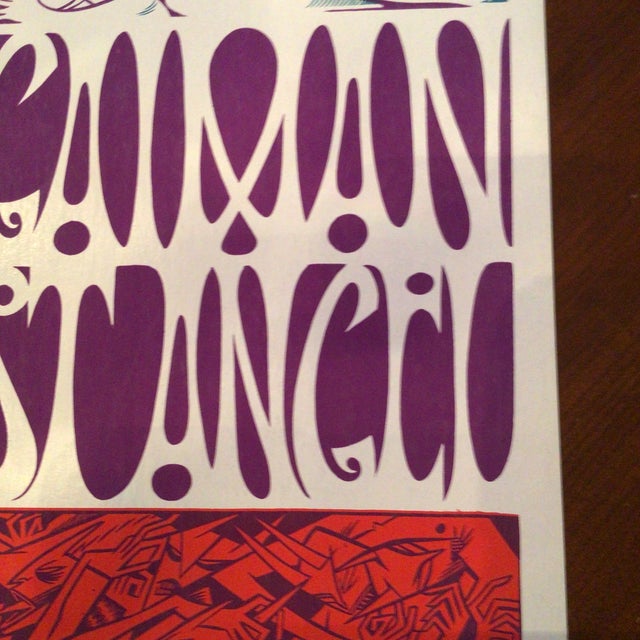 Original Neil Gaiman the Last Angel Silk Screened Tour Poster For Sale In Sacramento - Image 6 of 11