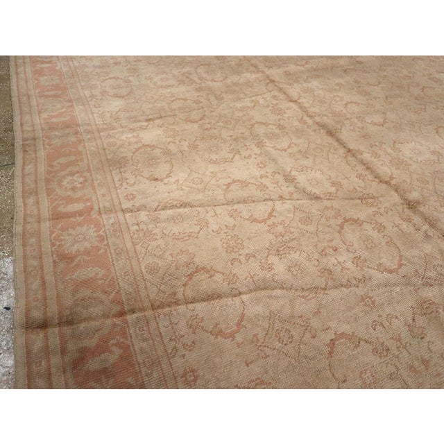 Early 20th Century Galerie Shabab Collection Early 20th Century Turkish Oushak Large Carpet For Sale - Image 5 of 10