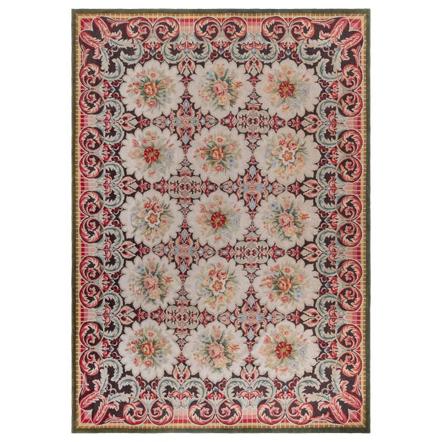 Bessarabian Half Pile Inspired Rug For Sale