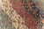 Textile 19th Century Kirman Bold Red, Dark and Light Blue Handwoven Wool Rug For Sale - Image 7 of 9