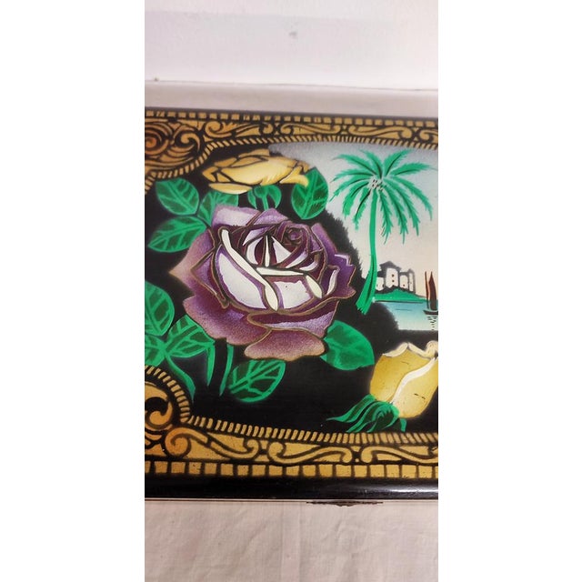 Art Nouveau Wooden Box. Spain, 1940s For Sale - Image 4 of 14